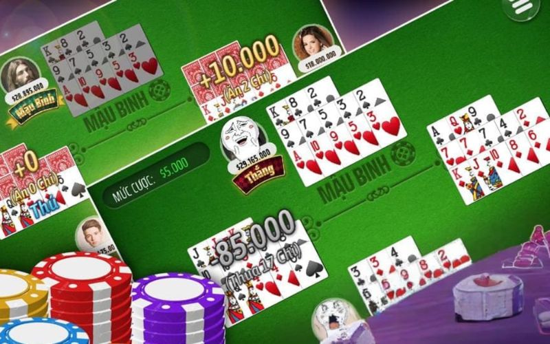 Cách xếp bài Mậu Binh chuẩn