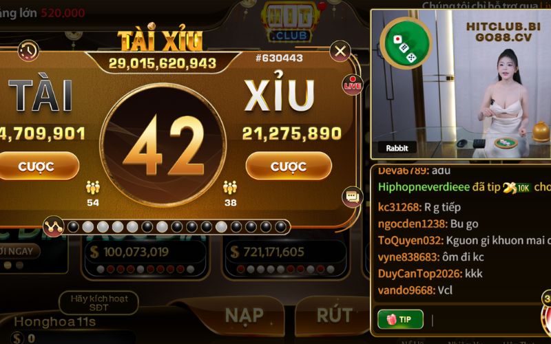 Bàn casino trực tuyến HitClub