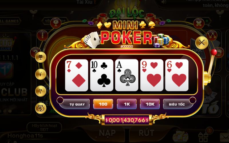 game mini slot nổ hũ